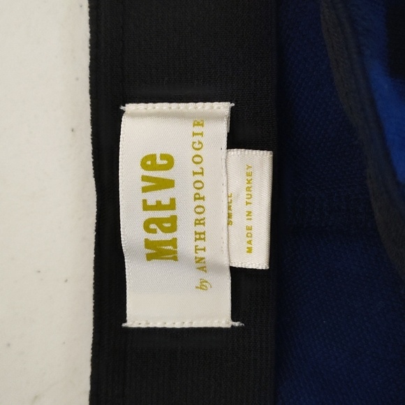 Maeve by Anthropologie. Blue and black plaid pants, super comfy. Size small - Picture 6 of 8